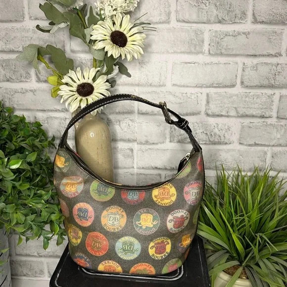 Dooney & Bourke Multicolor Hobo Bag VINTAGE Y2K - Picture 3 of 5